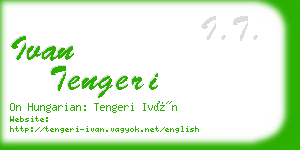 ivan tengeri business card